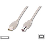 goobay 68713 câble USB 3 m USB 2.0 USB A USB B Gris Gris, 3 m, USB A, USB B, USB 2.0, Mâle/Mâle, Gris