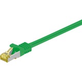 goobay Câble de raccordement RJ-45 Cat.6a S/FTP (PIMF), Cat.7 Vert, 0,25 mètres