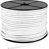 goobay Câble de raccordement RJ-45 SF/UTP avec Cat.5e Gris, 100 mètres, Enrouleur de câble, Flexible