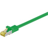 goobay Câble de raccordement RJ-45 S/FTP Cat.7 Vert, 1 mètre