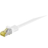 goobay Câble de raccordement RJ-45 S/FTP Cat.7 Blanc, 7,5 mètres