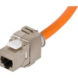 goobay Câble réseau RJ-45 S/FTP Cat.7a Orange, 90 mètres, rallonge