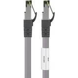 goobay Câble réseau S/FTP Cat.8.1 Gris, 0,25 mètre