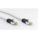 goobay Câble réseau S/FTP Cat.8.1 Blanc, 1 mètre