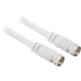 goobay Coax, Câble Blanc, 10 mètres