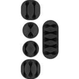 goobay Kit de gestion des câbles, Guide-câble Noir, 5 pièces