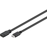 goobay USB 3.0 SuperSpeed, Câble d'extension Noir, 1 mètre