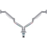 Kensington Bras double écran avec hauteur réglable SmartFit One-Touch, Support de moniteur Gris, Boulon traversant, 9 kg, 33 cm (13"), 81,3 cm (32"), 100 x 100 mm, Argent