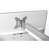 Kensington Bras double écran avec hauteur réglable SmartFit One-Touch, Support de moniteur Gris, Boulon traversant, 9 kg, 33 cm (13"), 81,3 cm (32"), 100 x 100 mm, Argent