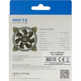 ALSEYE Halo 3.0, Ventilateur de boîtier Noir