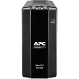 APC BR650MI alimentation d'énergie non interruptible Interactivité de ligne 0,65 kVA 390 W 6 sortie(s) CA, UPS Noir, Interactivité de ligne, 0,65 kVA, 390 W, Sinus, 176 V, 294 V