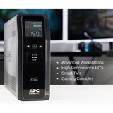 APC Back-UPS PRO BR1200SI - Alimentation de secours Noir, 8x sortie C13, 2x chargeur USB (type A & C), 1200VA, port de données USB