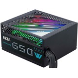 AZZA PSAZ 650W ARGB alimentation  Noir, 650 W, 200 - 240 V, 47 - 53 Hz, 100 W, 576 W, 100 W