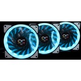 Alphacool Eiszyklon Aurora LUX Digital RGB ventilateurs de boîtier 3 pièces, 120 x 120 x 25 mm, 3 pièces, 3-pins fan-connector