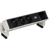 Bachmann Desk 2 multiprise 0,2 m 3 sortie(s) CA Noir Blanc/Noir, 0,2 m, 3 sortie(s) CA, Aluminium, Noir, 1 pièce(s)