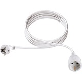 Bachmann Power cable, 10m câble électrique Blanc, Câble d'extension 10m, 10 m, 250 V, 16 A, Blanc