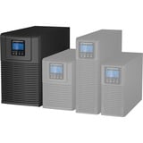BlueWalker VFI 3000 TGB Double-conversion (en ligne) 3 kVA 2700 W 5 sortie(s) CA, UPS Noir, Double-conversion (en ligne), 3 kVA, 2700 W, Sinus, 176 V, 300 V