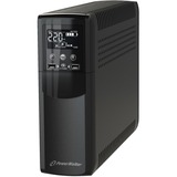 BlueWalker VI 1500 CSW Interactivité de ligne 1,5 kVA 900 W 4 sortie(s) CA, UPS Noir, Interactivité de ligne, 1,5 kVA, 900 W, Sinus, 170 V, 280 V