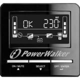 BlueWalker VI 1500 CW Interactivité de ligne 1,5 kVA 1050 W 6 sortie(s) CA, UPS Noir, Interactivité de ligne, 1,5 kVA, 1050 W, Sinus, 162 V, 290 V