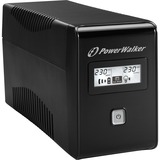 BlueWalker VI 850 LCD Interactivité de ligne 0,85 kVA 480 W, UPS Noir, Interactivité de ligne, 0,85 kVA, 480 W, 162 V, 290 V, 50/60 Hz, Vente au détail