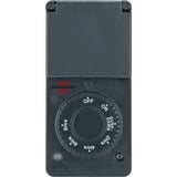 Brennenstuhl 1506120 minuteur électrique Noir Programmateur journalier Anthracite, Programmateur journalier, Noir, Rotatif, IP44, 91 mm, 62 mm
