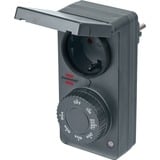 Brennenstuhl 1506120 minuteur électrique Noir Programmateur journalier Anthracite, Programmateur journalier, Noir, Rotatif, IP44, 91 mm, 62 mm