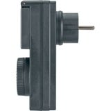 Brennenstuhl 1506120 minuteur électrique Noir Programmateur journalier Anthracite, Programmateur journalier, Noir, Rotatif, IP44, 91 mm, 62 mm