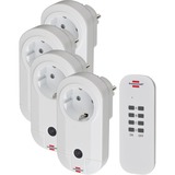 Brennenstuhl 1507050 Blanc adaptateur prise d'alimentation, Switch socket Blanc