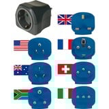 Brennenstuhl 1508160 adaptateur prise d'alimentation Type C (Europlug) Universel Noir, Prise de voyage Noir