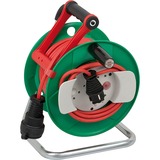 Brennenstuhl 25m AT-N05V3V3-F 3G1,5 1AC outlet(s) 25m Noir, Vert, Gris, Rouge multiprise, Tambour à câble Vert/Rouge, 5, Noir, Vert, Gris, Rouge, Rouge, 25 m
