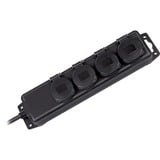 Brennenstuhl BN-1159960 protecteur contre les surcharges multiprise à 4 prises Noir, 4x prises, 4 sortie(s) CA, 230 V, Noir, 2 m