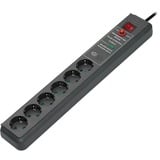 Brennenstuhl Secure-Tec Surge Protection 15.000 A Noir 6 sortie(s) CA 3 m multiprise à 6 prises Anthracite, 6x prises, 6 sortie(s) CA, 3500 W, Noir, 3 m