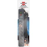 Brennenstuhl Secure-Tec Surge Protection 15.000 A Noir 6 sortie(s) CA 3 m multiprise à 6 prises Anthracite, 6x prises, 6 sortie(s) CA, 3500 W, Noir, 3 m