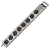Brennenstuhl Super-Solid Surge Protection 4.500 A Argent 8 sortie(s) CA 2,5 m multiprise à 8 prises Argent, 8x prises, 8 sortie(s) CA, Argent, 2,5 m