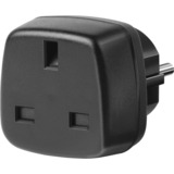 Brennenstuhl Travel Adapter GB/earthed adaptateur de puissance & onduleur Noir, Adaptateur de prise Noir, En vrac