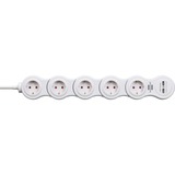 Brennenstuhl Vario multiprise 1,4 m 5 sortie(s) CA Intérieure Blanc Blanc, 1,4 m, 5 sortie(s) CA, Intérieure, Type F, Type F, IP20