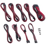 Cablemod CM-PRTS-FKIT-NKCR-R câble d'alimentation interne, Gestion des câbles carbone/Rouge, Charbon, Rouge, 260 mm, 180 mm, 65 mm, 1,1 kg, Boîte