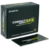 Chieftec CSN-450C unité d'alimentation d'énergie 20+4 pin ATX SFX Noir alimentation modulaire 450 watt Noir, 2x PCIe, 450 W, 100 - 240 V, 47 - 63 Hz, 6 A, Actif, 90 W
