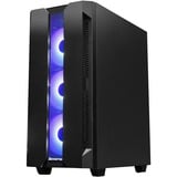 Chieftec GS-01B-OP unité centrale Tower Noir boîtier midi tower Noir | 2x USB-A | RGB | Verre Trempé