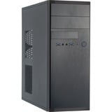 Chieftec HQ-01B-OP unité centrale Midi Tower Noir, boîtier pc Noir | 2x USB-A