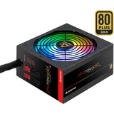 Chieftec Photon GOLD unité d'alimentation d'énergie 750 W 20+4 pin ATX PS/2 Noir Noir, 750 W, 200 - 240 V, 47 - 63 Hz, 5 A, 120 W, 120 W