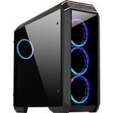 Chieftec Stallion II Tower Noir, Moyen tour Noir, Tower, PC, Noir, ATX, micro ATX, Mini-ITX, SECC, Verre trempé, 16 cm