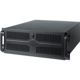 Chieftec UNC-411E-B unité centrale Support Noir, Argent 400 W, Serveur de logement Noir, Support, Serveur, Noir, Argent, ATX, EATX, micro ATX, SECC, 4U