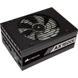 Corsair AX1600i, 1600 Watt alimentation  Noir, 10x PCIe, gestion complète des câbles