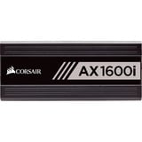 Corsair AX1600i, 1600 Watt alimentation  Noir, 10x PCIe, gestion complète des câbles