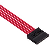 Corsair CP-8920223 câble d'alimentation interne Rouge, Mâle, Mâle, Droit, Droit, Noir, Rouge