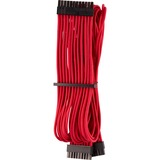 Corsair CP-8920223 câble d'alimentation interne Rouge, Mâle, Mâle, Droit, Droit, Noir, Rouge