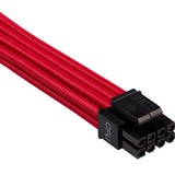 Corsair CP-8920223 câble d'alimentation interne Rouge, Mâle, Mâle, Droit, Droit, Noir, Rouge