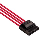 Corsair CP-8920223 câble d'alimentation interne Rouge, Mâle, Mâle, Droit, Droit, Noir, Rouge