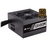 Corsair CX450M, Alimentation Noir, 2x PCIe, Câble management